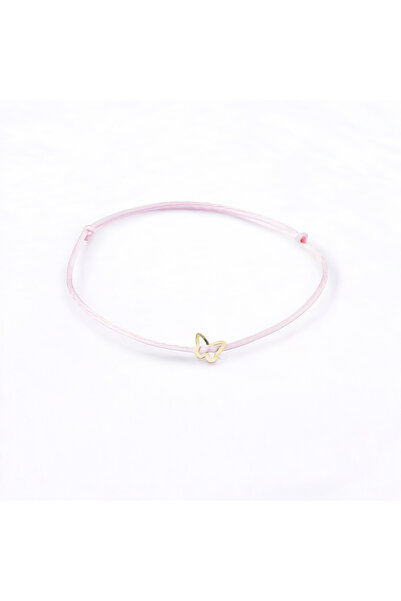 Glorria 14 Ayar Altın Kelebek Ipli Kadın Bileklik