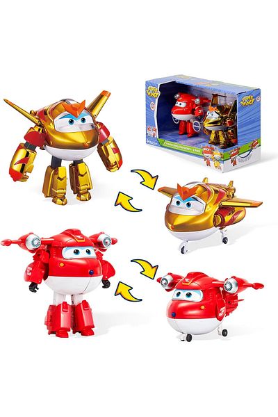 Harika Kanatlar Jett and Golden Boy - Set of 2 Transforming Figure Characters