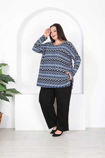 XL Modam Women's Plus Size Tunic Pants so Slit Suit