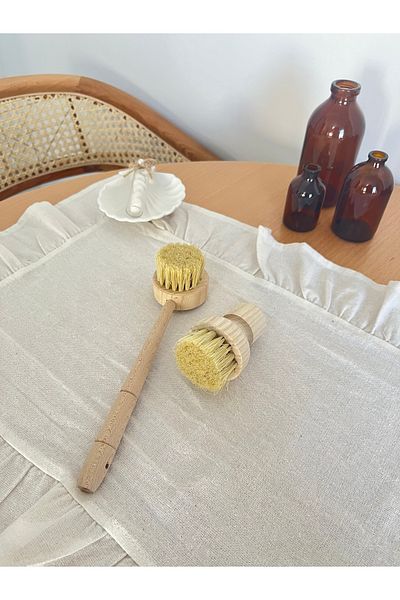 Mirilliahome Natural Wood Cleaning Brush Set - 2 Pieces