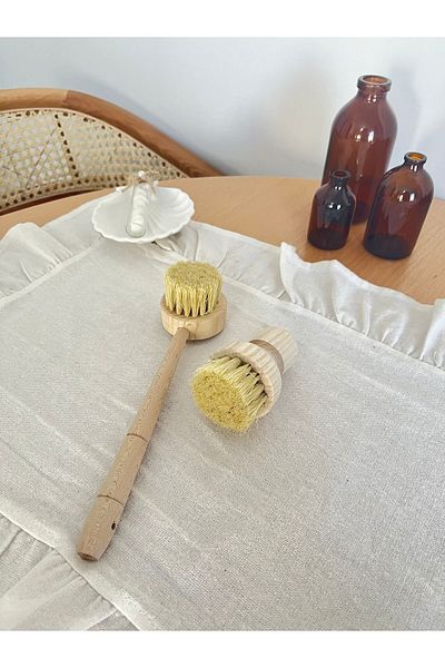 Mirilliahome Natural Wood Cleaning Brush Set - 2 Pieces