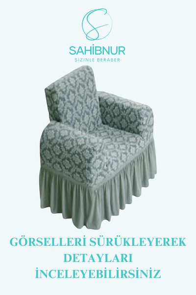 SAHİBNUR Single Jacquard Sofa - Sofa and Sofa Bed Cover