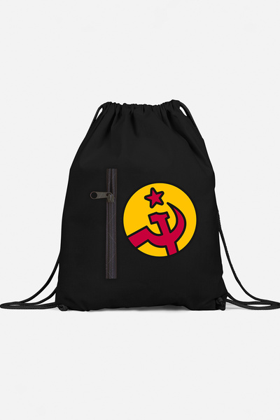 herotasarım حقيبة ظهر رياضية بجيب المنجل والمطرقة bll4534