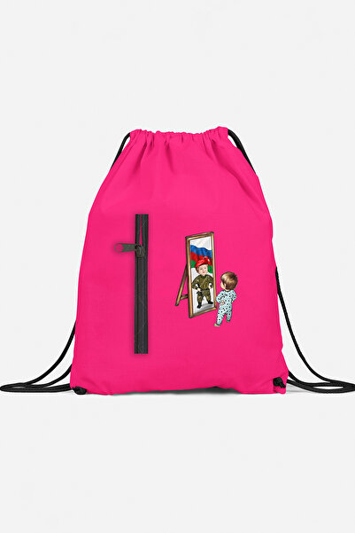 herotasarım حقيبة ظهر رياضية للأطفال الجندي الأذربيجاني مع جيب bll4603