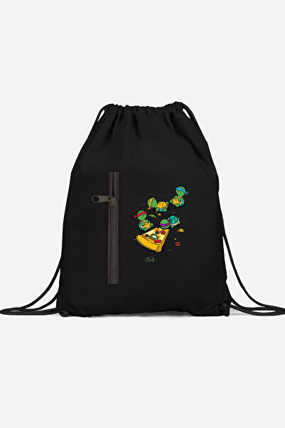 herotasarım حقيبة ظهر رياضية للسلاحف النينجا مع جيب bll4479