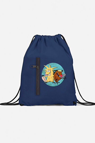 herotasarım حقيبة ظهر رياضية بجيب كرتوني bll4482