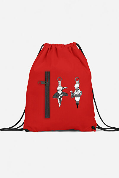 herotasarım حقيبة ظهر رياضية ناروتو كاكاشي مع جيب bll4688