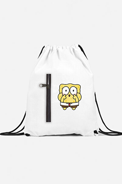herotasarım حقيبة ظهر رياضية سبونج بوب مع جيب bll4464