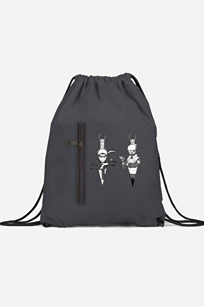 herotasarım حقيبة ظهر رياضية ناروتو كاكاشي مع جيب bll4688