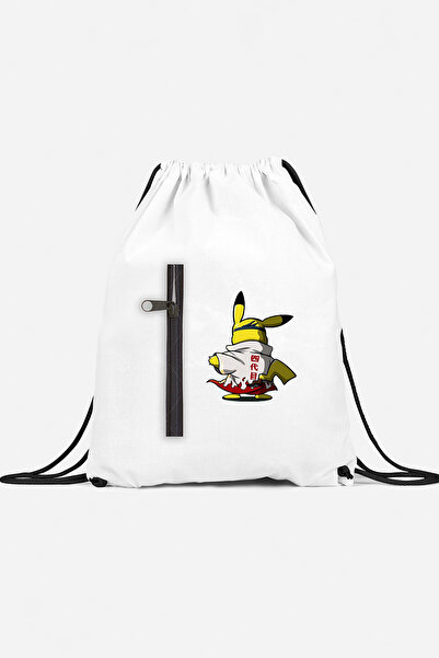 herotasarım حقيبة ظهر رياضية نينجا بيكاتشو بجيب bll4404