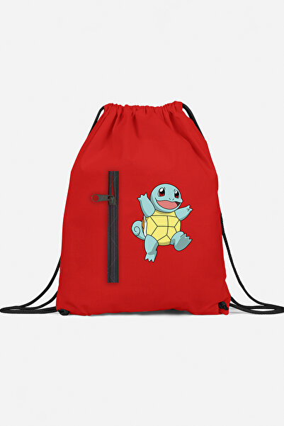 herotasarım حقيبة ظهر رياضية بوكيمون سكويرتل مع جيوب bll4615