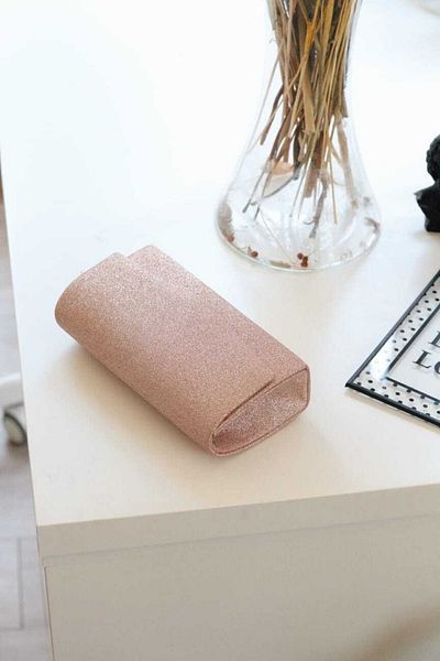 Moom Bag Γυναικεία τσάντα ώμου σε ροζ Glitter Mini Box