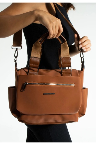 Sanmoris Yumusak deri cok bolmeli el omuz ve capraz çanta