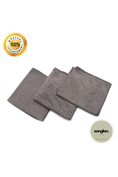 ZAN GLAN ( 3 Adet ) Mikrofiber Mutfak Temizlik Bezi 40*40 Cm Leke Tutmaz Koku Yapmaz Miss Clean