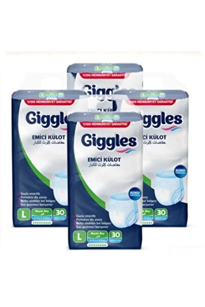 giggles GİGGLES YETİŞKİN EMİCİ KÜLOT L BEDEN 120 ADET ( 4 PAKET )