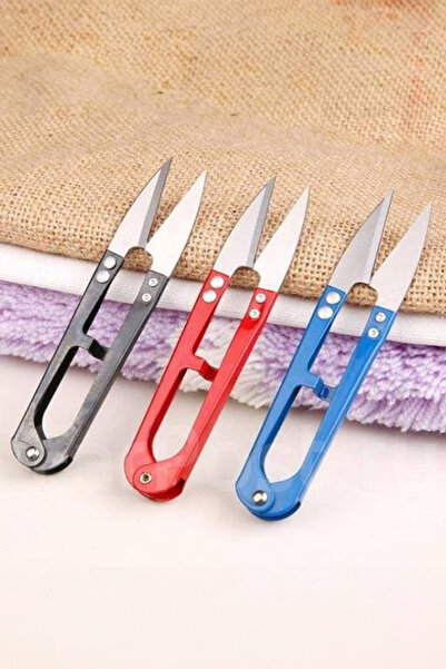 ThenTech El İşi Terzi Makası 3 Adet Balıkçı Terzi Makası Metal Paslanmaz Makas Overlok Temizleme Makası