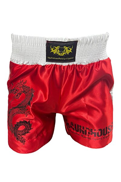 REMEGE Kickboks Şortu Silikon Dişlik ve 3,5 Metre Bandaj Kick Boks Üçlü Set