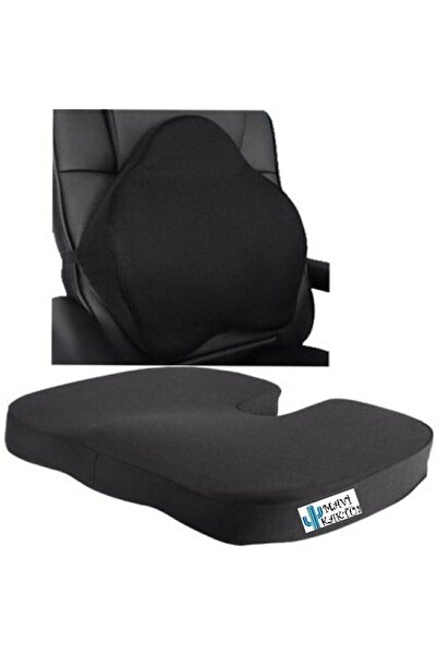 Genel Markalar Ortopedik Visco-elastik Oturma Ve Sırt Minder 2 'li Set Bel Of...
