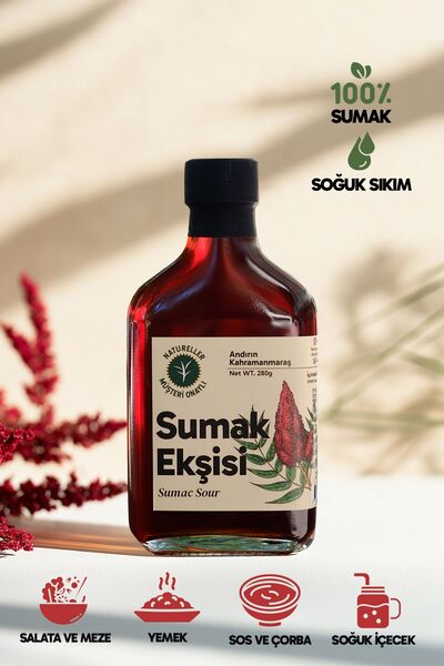 Natureller Sumak Ekşisi Tatlı Ekşi %100 Saf (Kahramanmaraş) 280 gr