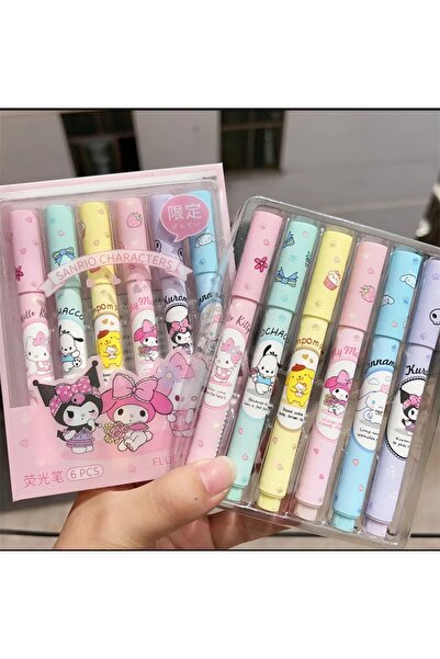 facnspt Kawaii Sanrio İşaretleme Boyama Kalem Seti