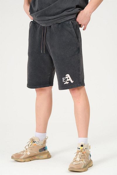 HYPERS Ανδρικό σορτς Gothic Anthracite Washed Regular Fit