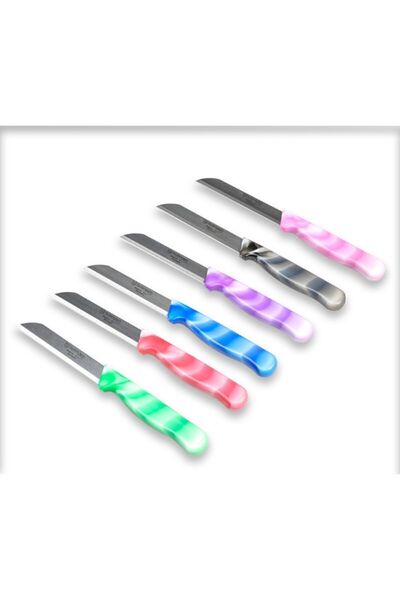 Solingen Renkli Mermer Bıçak 6 Adet
