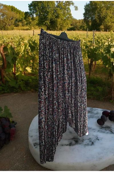 ÇEÇEN HOME Patterned Village Shalwar - Pocketed and Elastic