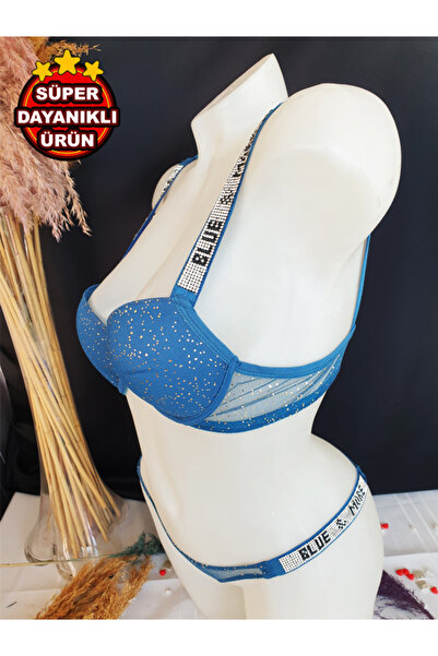 KEMSON Σετ σουτιέν με στήριγμα Underwire Double Push Up Stone Σέξι εσώρουχα με προίκα