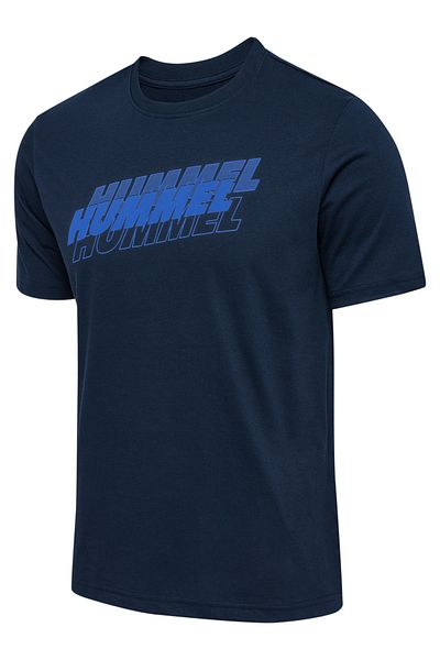 hummel hmlGRAPHIC ÜÇLÜ LOGO PAMUKLU TİŞÖRT