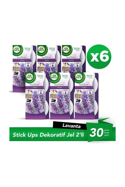 Air Wick Oda Kokusu Stick Up Dekoratif Jel Lavanta 6'lı Paket