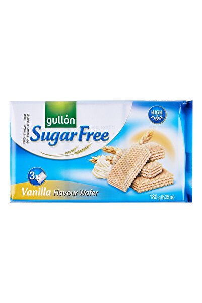 Gullon Şekersiz Vanilya Kremalı Gofret 180 G