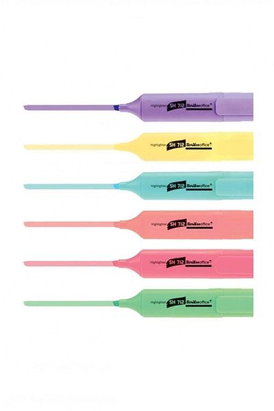 Scrikss Highlighter Pen 6 Pastel Colors Set-1