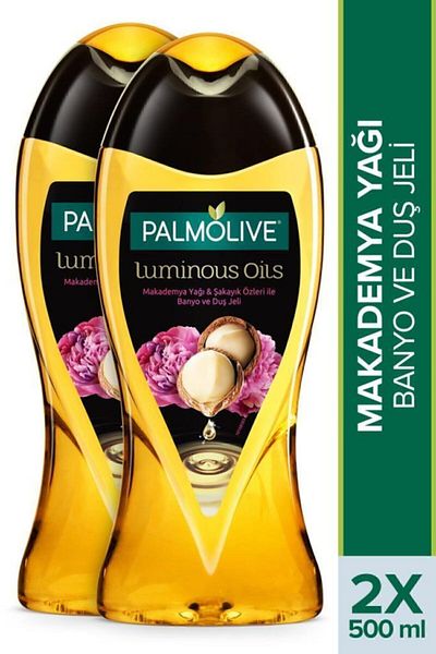 Palmolive Luminous Oils Macadamia Oil & Peony Extracts Bath and Shower Gel 2X 500 ml
