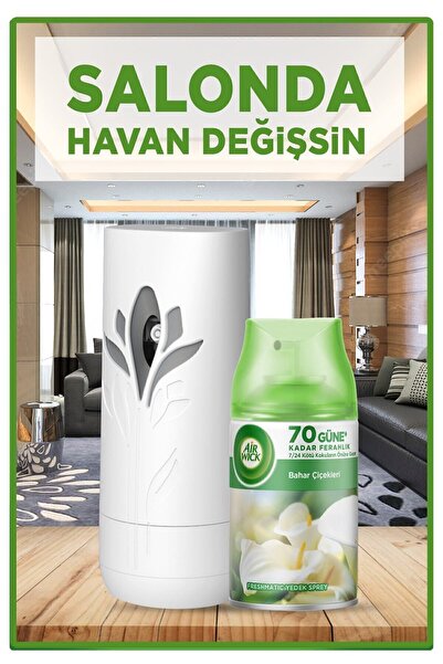Air Wick Oda Kokusu Freshmatik, Otomatik Sprey Makine + Bahar Çiçekleri Yedek Sprey 250 ml