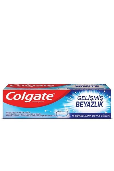 Colgate Advanced Whiteness Whitening Toothpaste 3 X 75 Ml, Triple Effect Medium Toothbrush