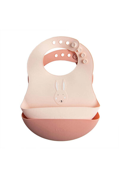 Trixie Silicone Bib2 Pack - Silicone Bib 2 Pack - Mrs. Rabbit