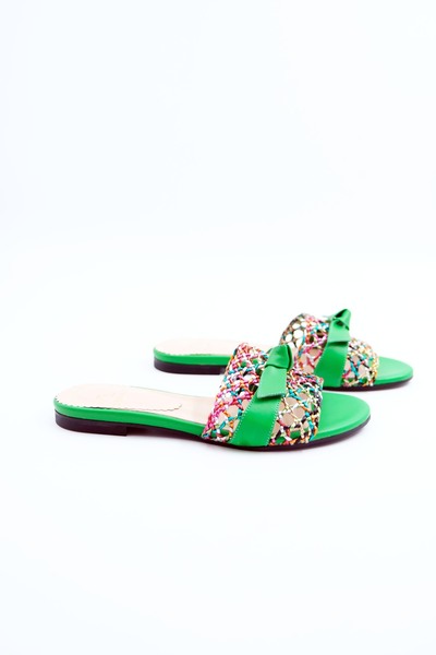 Tenau Γυναικείες παντόφλες από γνήσιο δέρμα