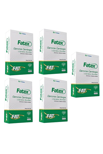 Rcfarma Fatex Garcinia Cambogia L-carnitine Chromium 60 Kapsül 5x Ftx005