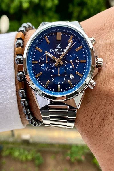 Daniel Klein New Season Men's Wrist Watch and Bracelet - Stainless Steel Band