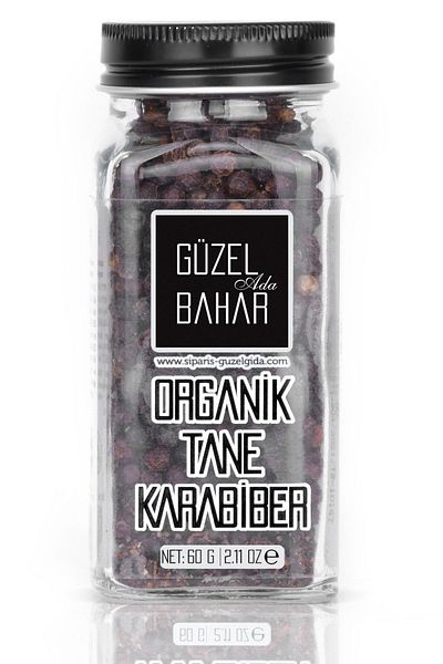 Güzel Ada Gıda Organic Grain Black Pepper 60 Gr