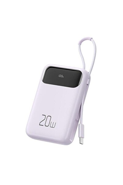 Mcdodo Mc-3245 20w Pd Qc 10000 Mah Powerbank Type-c Kablolu Mor