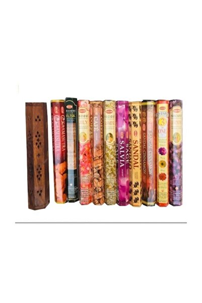 Hem Tütsü Ahşap Tütsülük 200 Adet Tütsü Çubuğu