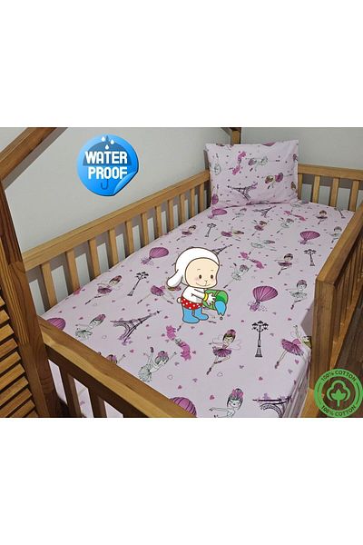OGUZ ATA CONCEPT OĞUZ ATA CONCEPT 100% COTTON WATERPROOF RUBBERED LEAF MATTRESS PROTECTOR ALEZ