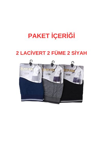 Özpak 1254 Ανδρικό Lycra Boxer - 6 ΤΕΜ
