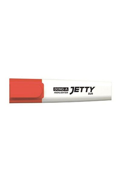 Dong-A قلم هايلايتر Jetty P13 باللون الأحمر الباستيل