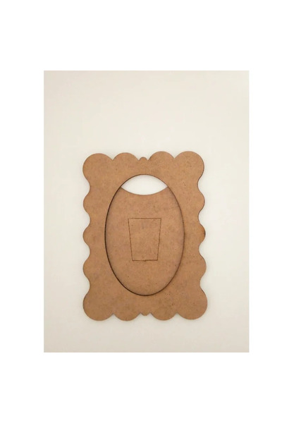 AllFayLazer 4 Adet Desenli Ahşap Fotoğraf Resim Çerçevesi Çocuk Etkinlik Boya...