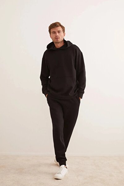 EYAX MODA طقم بدلة رياضية وقلنسوة للجنسين