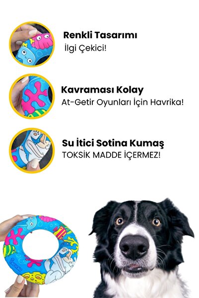 Havhav Sahil Havhavları Temalı Köpek Oyuncağı Peluş Simit, At-Getir Oyunları İçin İdeal Köpek Uyku Arkadaşı