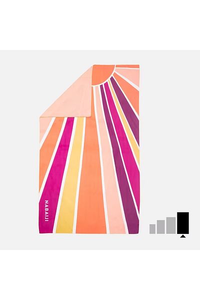 Decathlon Πετσέτα NABAIJI Microfiber - XL - SUNNY Printed - 110 x 175 cm