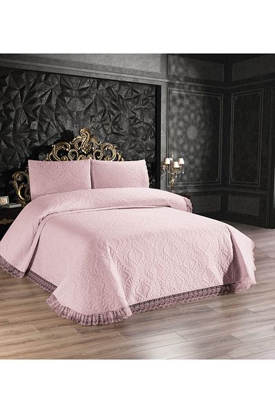 Bir Aksesuar Bedspread, Double Bedspread - Powder